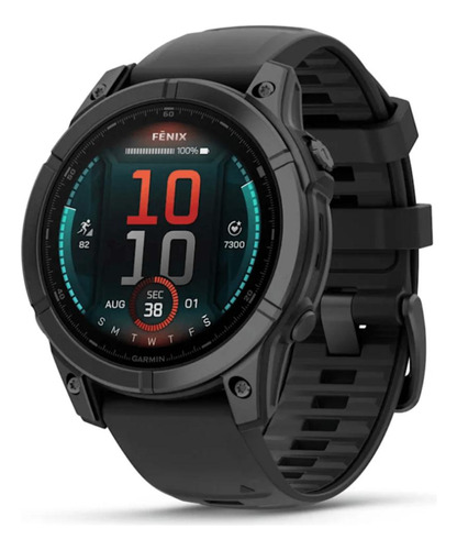 Smartwatch Relógio Garmin Fenix E Aço Cinza Ardósia 47mm