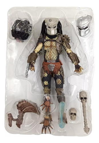 Figura Depredador Predator Jungle Hunter Con Accesorios