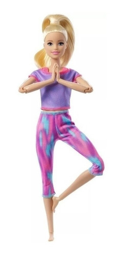 Imagem 5 de 10 de Barbie To Move Loira Articulada 2021 Ms