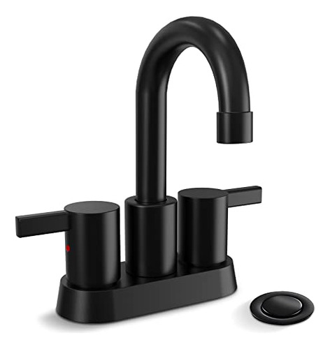 Grifo Baño Negro Mate De 4puLG Sin Plomo Phiestina