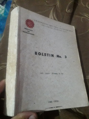 Libro Instituto De Estructuras Boletin N° 3