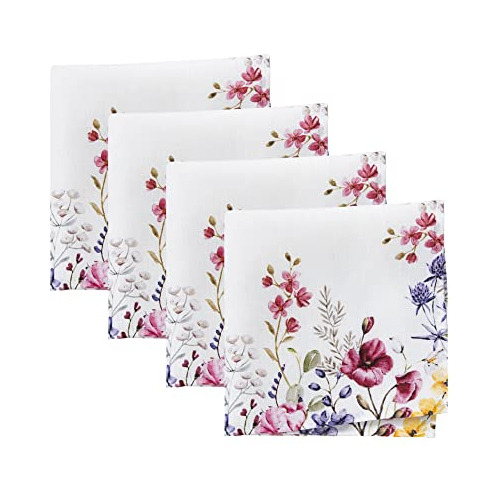 Tejido Botánico Elrene Home Fashions Con Estampado De Amapol