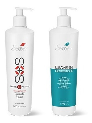 Leave-in + S.o.s. Triple Action - Senses Cosméticos