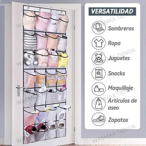 Zapatera De Puerta Para 24 + 24 Pares Colgando organizador zapatos, Mesh  Pockets