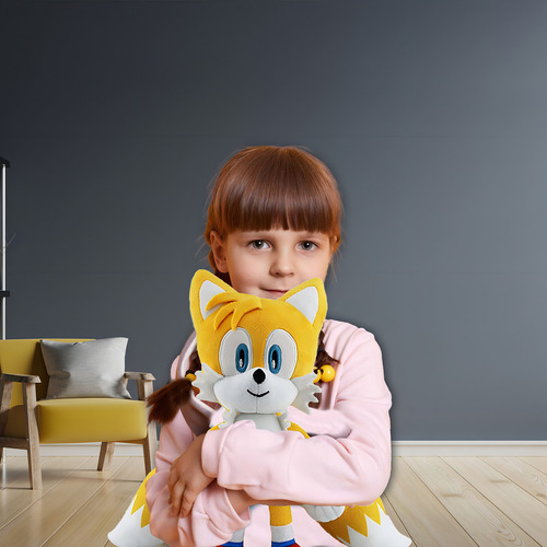 Adenzai Figura De Acción De Peluche De Sonic De Color Amar. Color Amarillo