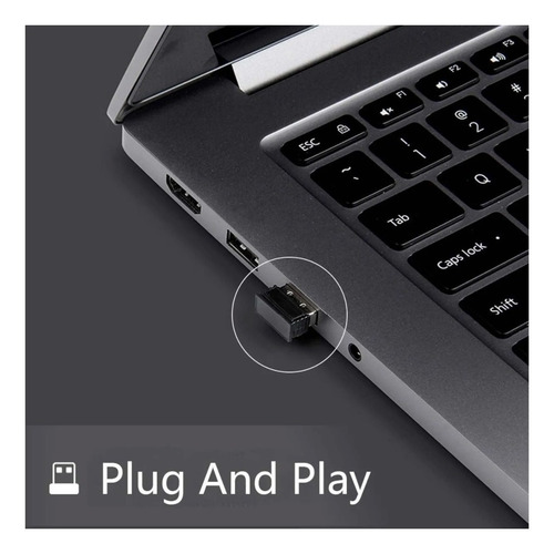Imagen 3 de 3 de Kit Combo Teclado Y Mouse Usb Inalambrico Dm304