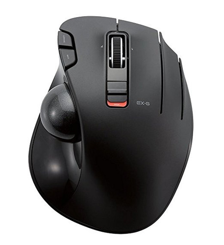 Elecom M-xt3drbk Wireless Trackball Mouse, De 6 Botones Con