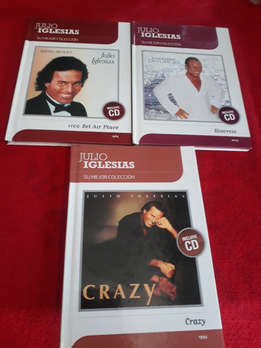 Colección De Cd + Libro De Julio Iglesias 