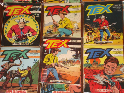 Lote Com 28 Gibis Tex Coleção Rge Globo A Partir 1986 Novas (Usado)