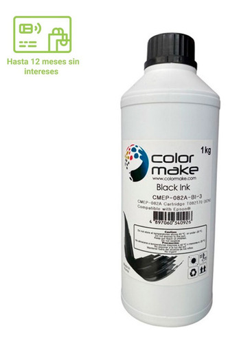 Tinta Compatible Epson Dye  1 Litro Color Make Negro