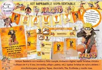 Comprar Kit Imprimible Candy Bar Naruto 100% Editable Ppt