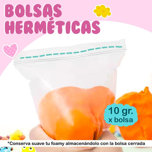 Imagen 3 de 9 de Set 2 Pack Foamy Moldeable 24 Pcs Colores + Moldeadores