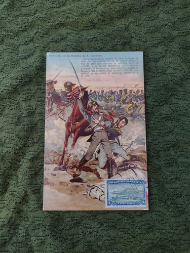 Postal Patriótica, Episodio De La Batalla De San Lorenzo (Usado)