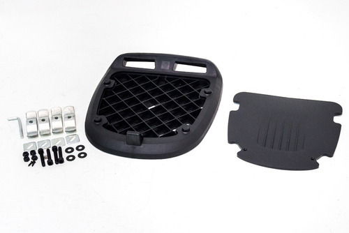 Imagen 5 de 10 de Maletero Top Case Atom 30lt Fire Parts Con Respaldo Negra