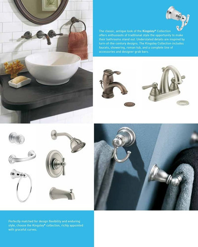 Moen Yb5422orb Kingsley - Toallero Doble Para Baño 24.0 i