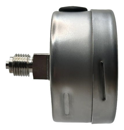 Manômetro Total Inox Angular 63mm, 10 Bar/psi Rosca 1/4 Bsp