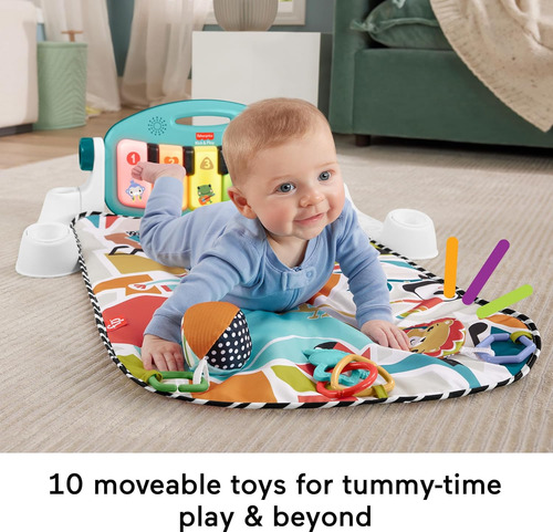 Fisher-price Baby Activity Mat Glow And Grow Kick & Play ...