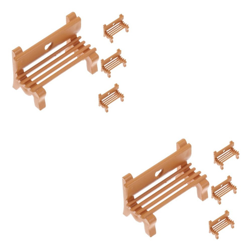 Eringogo 8 Pcs Mini Bench Model Decor Furniture Doll House .