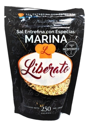 Sal Marina Entrefina Con Especias 250gr Liberato Saborizante