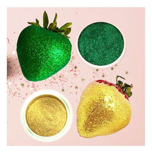 Purpurina Colorante Comestible Decorativa Postres Redondox10