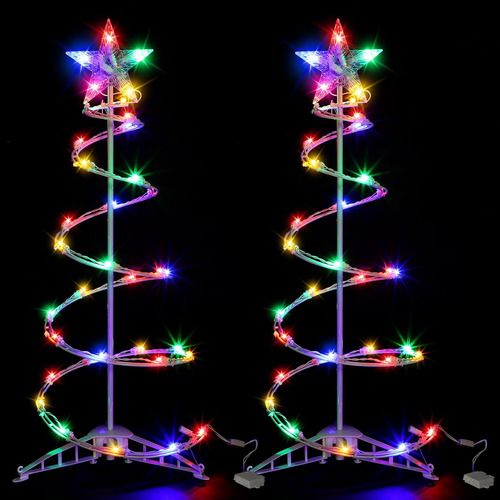Kanayu 2 Lámparas Led De 3 Pasteles En Espiral Para Árbol De