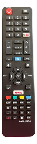 Control Remoto Compatible Televisor Kalley  Smart