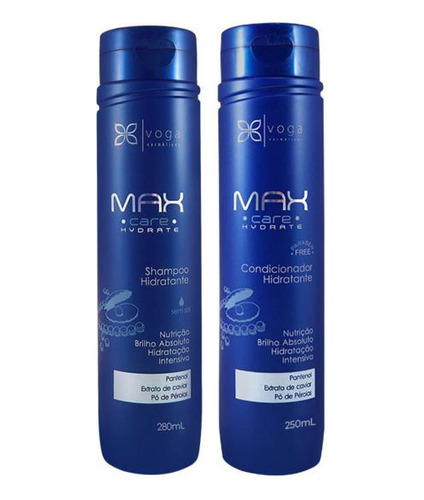 Kit Shampoo Condicinador Hidratante Max Care Hydrate Voga