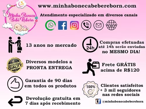 Mini Bebê Reborn Silicone Mole-pode Dar Banho+brinde - R$ 199