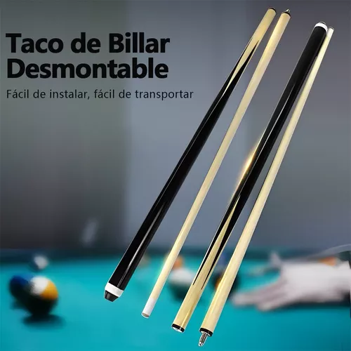 2 Tacos Billar De Maple Palos Snooker Desarmable Profesional