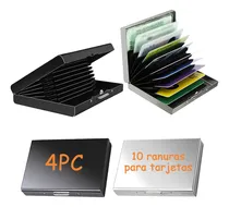 Comprar 4pcs Tarjetero Para Tarjetas De Crédito Acero Inoxidable