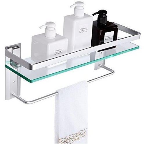 Repisa Para Baño Estante De Baño De Vidrio Templado Vdomus