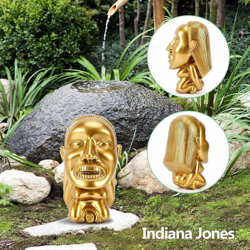 Z Estatua De Fertilidad Dorada De Resina B Indiana Jones