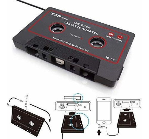 Audio Aux Cassette Adapter For Smartphone Classic Music