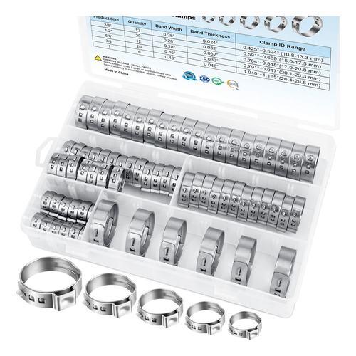 Ticonn Kit De Abrazaderas Pex De 70 Piezas, Anillos De Abraz