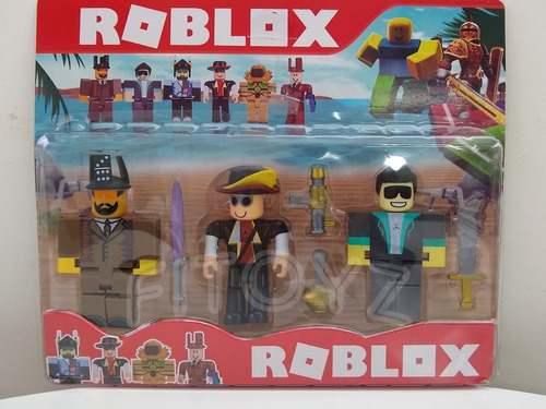 Blister Juguetes Roblox X 3 Personaje Munecos Articulados Mercado Libre - blíster con seis muñecos roblox accesorios y juguetes