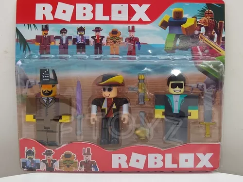 Blister Juguetes Roblox X 3 Personaje Munecos Articulados Mercado Libre - canjear codigo de juguete roblox