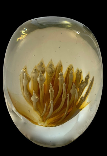 Pisapapel Querandi Cristal Antiguo Vidrio Artístico Años '70 (Usado)