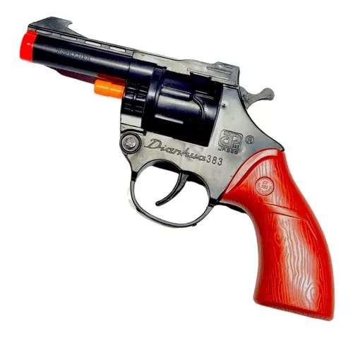 Revolver Arma D Brinquedo Arminha Espoleta Infantil + Brinde - Desconto no  Preço