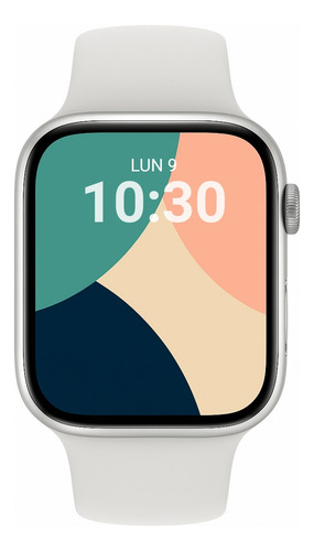 Smartwatch - Reloj Inteligente Con 3 Mallas - Hello Plum Plateado Lisa Blanco Plateado
