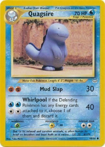 Quagsire 48/64 Comun Pokemon Tcg