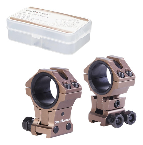 Optics Adjustable Height Dovetail Scope Rings, 1 Inch 30 Mm 