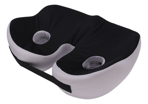 Silla Transpirable Negra Con Cojín De Espuma Viscoelástica P