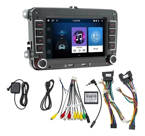 Rádio Multimídia Para Carro 1+32g 2din Gps Carplay Para Vw