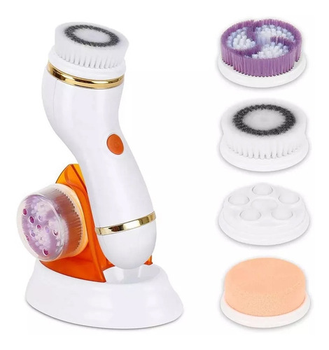 Imagen 4 de 9 de Masajeador Limpiador Facial Impurezas Maquillaje 4en1 Crazy