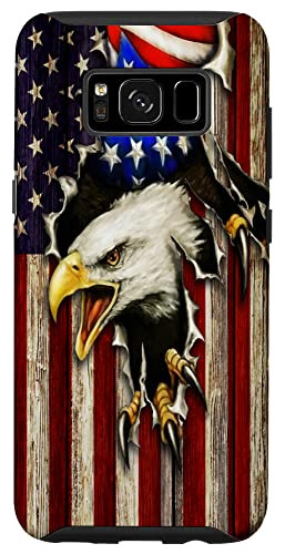 Funda Para Galaxy S8 American Flag Patriotic Plastico-02