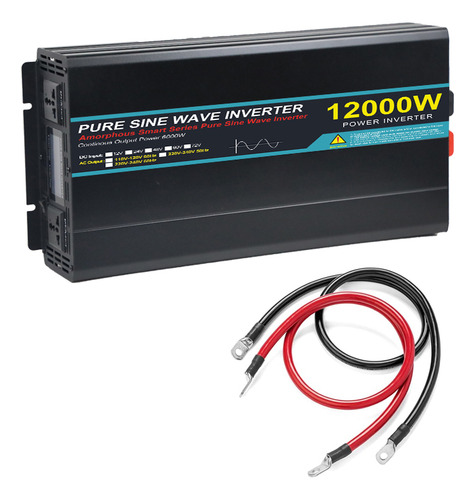 Inversor De Onda Sinusoidal Pura 12000w 24v/110v Para Coches