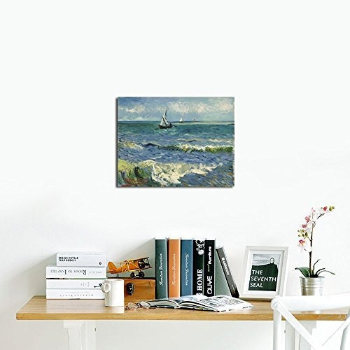 Wieco Art - Paisaje Marino En Saintes Maries Por Vincent Van