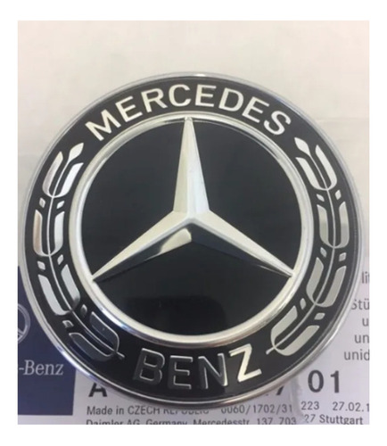 Emblema Capo Mercedes Benz Amg Base E C A Ml Nuevo Negro