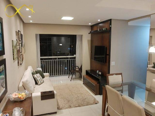 Apartamento Com 3 Dormitórios À Venda, 69 M² Por Première Morumbi - Paulínia/sp - Ap0963
