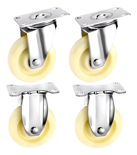 comprar 4 Rodízio Inox 100mm Roda 600kg Rolamento 2 Fixo + 2 S\u002Ffreio